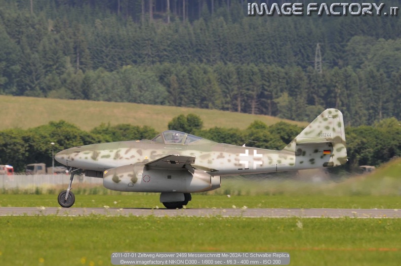 2011-07-01 Zeltweg Airpower 2469 Messerschmitt Me-262A-1C Schwalbe Replica.jpg